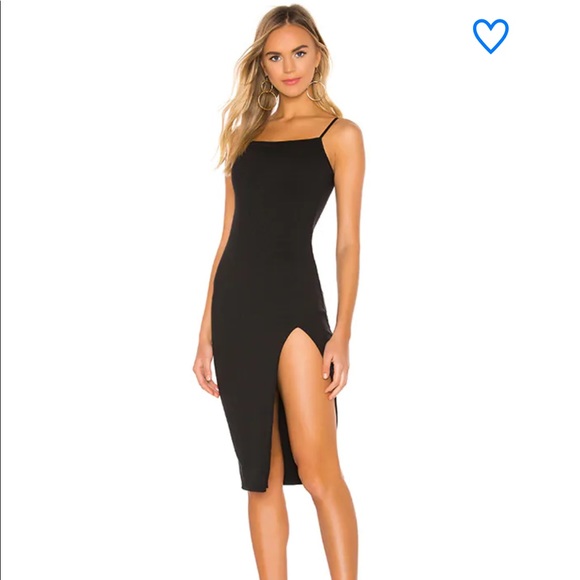 superdown Dresses & Skirts - Superdown Candace Slit Midi Dress Black Size XS